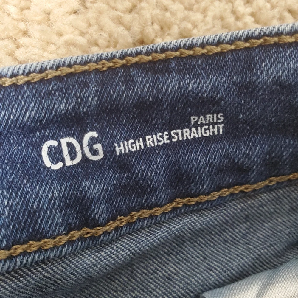 Warp + Weft CDG Paris High Rise Straight Jeans Size 6/28 - Picture 8 of 13